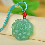 Green Dongling Flower Pendant Women's Jewelry