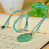 Green Dongling Flower Pendant Women's Jewelry