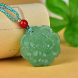 Green Dongling Flower Pendant Women's Jewelry