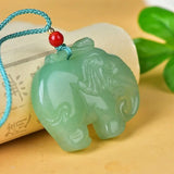 Green Dongling Elephant Pendant Vientiane Jade Jewelry