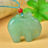 Green Dongling Elephant Pendant Vientiane Jade Jewelry