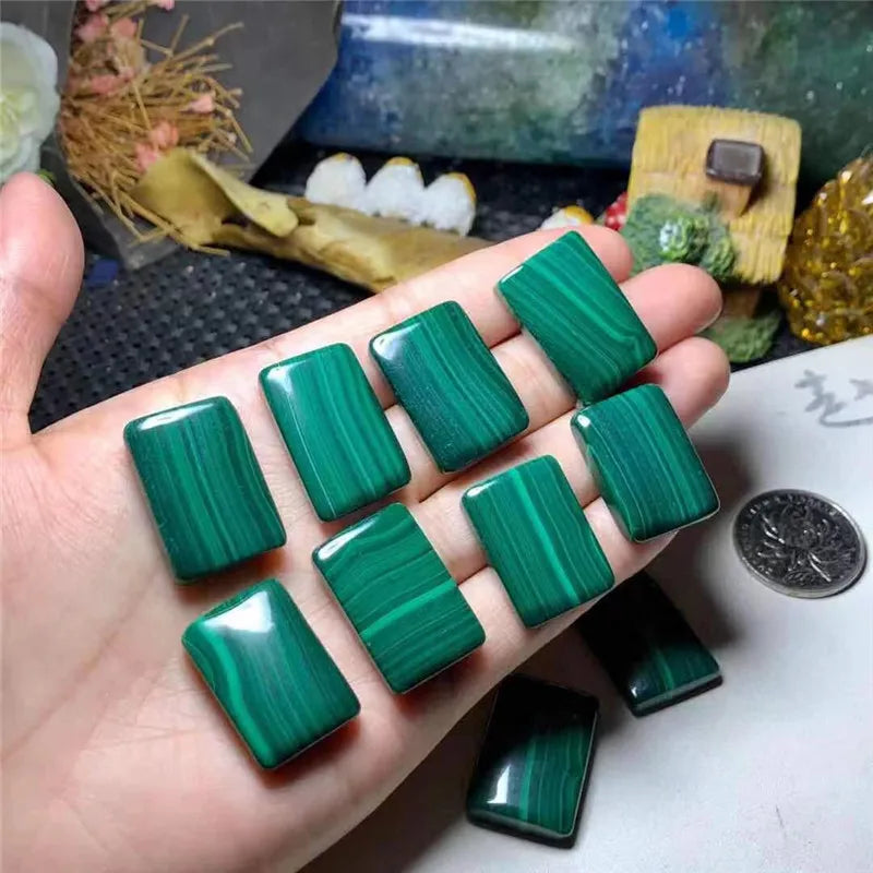 Green Malachite Gemstone Crystal for Pendant