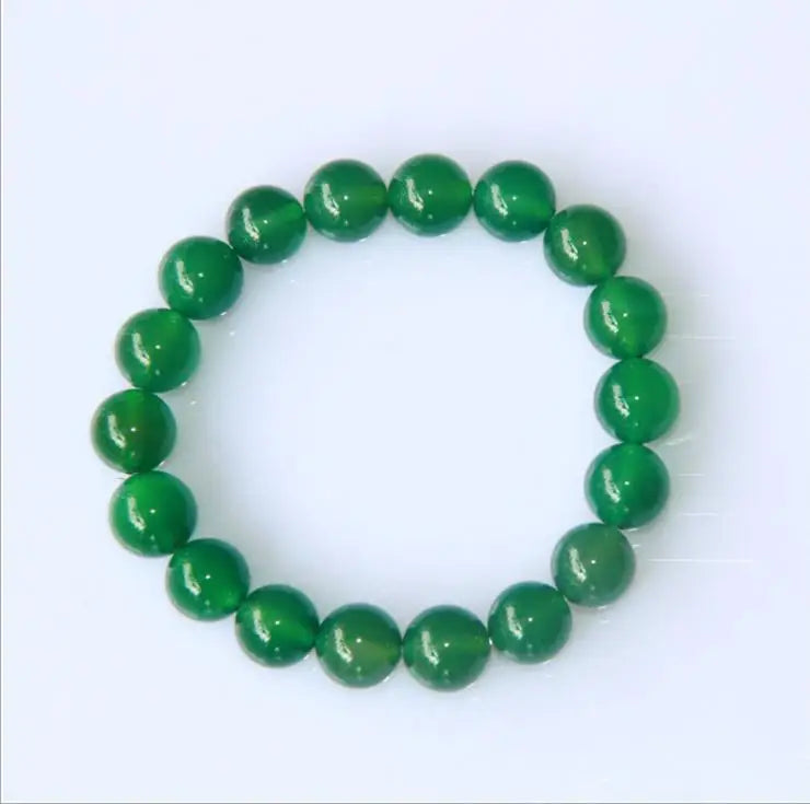 Green Agate Bracelet Men Women Hand String
