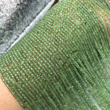 Green Apatite 2-2.5mm Cube Faceted Beads for Jewelry Making