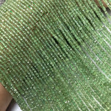 Green Apatite 2-2.5mm Cube Faceted Beads for Jewelry Making