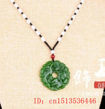 Hand-Carved Jade Tiger Pixiu Pendant Necklace