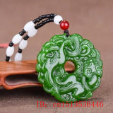 Hand-Carved Jade Tiger Pixiu Pendant Necklace