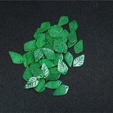 Green Jadeite Leaf Pendant DIY Real Jade Earring Accessories Beads