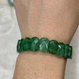 Green Strawberry Quartz Gemstone Bracelet