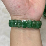 Green Strawberry Quartz Bracelet Natural Stone Bangle DIY Jewelry