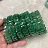 Green Strawberry Quartz Bracelet Natural Stone Bangle DIY Jewelry