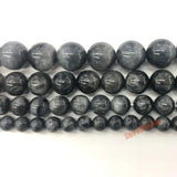 Hawkeye Stones Round Beads 15'' for DIY Bracelet