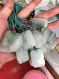 Natural He Tian Jade Hand-Carved Jadeite Pendant Necklace