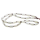 Natural Hetian Jade Beads Lanyard Necklace Retro Jewelry for Women Men