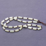 Natural Hetian Jade Beads Lanyard Necklace Retro Jewelry for Women Men