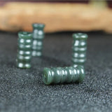 Hetian Jade Bamboo Joint DIY Pendant Earring Jade Accessories