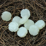 Hetian Jade Buddha Beads DIY Pendant Earring Accessories