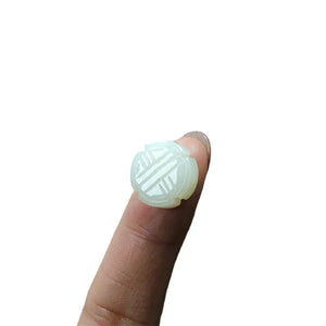 Hetian Jade Buddha Beads DIY Pendant Earring Accessories