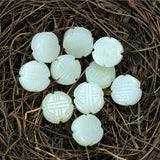 Hetian Jade Buddha Beads DIY Pendant Earring Accessories