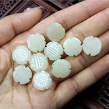 Hetian Jade Buddha Beads DIY Pendant Earring Accessories