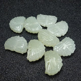 Handcarved Hetian Jade Butterfly Jewelry Set