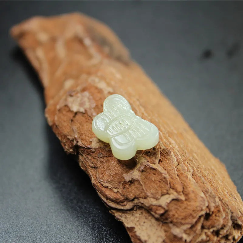 Hetian Jade Butterfly DIY Bracelet Necklace Jade Accessories