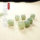 Hetian Jade Peach Bracelet Necklace DIY