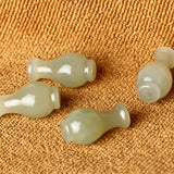 Hetian Jade Vase DIY Pendant Earring Accessories for Women