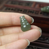 Hetian Jade Three Ports DIY Pendant Earring Set for Women