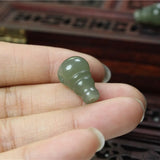 Hetian Jade Three Ports DIY Pendant Earring Set for Women