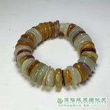 Hetian Raw Irregular Jade Bracelet Beads Bangle Jadeite Jade Jewelry Men