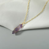 Hexagonal Column Crystal Wire Necklace Pendant DIY Jewelry Material