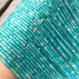 Natural Ice Amazonite 3-3.5mm Cube Faceted Beads Jewelry Making