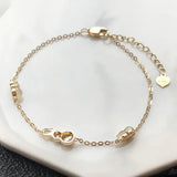 Ice Chalcedony Bracelet with Gourd Silver Pendant & Diamond Inlay