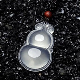 Natural Ice Agate Chalcedony Gourd Fulu Pendant for Men and Women