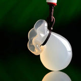 Red Agate Money Bag Pendant Necklace