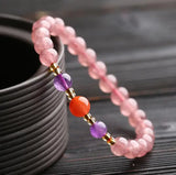 Natural Ice Strawberry Crystal Bracelet DIY Jewelry
