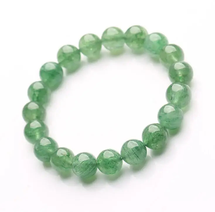 Green Strawberry Crystal Bracelet Natural Ice Variety Single Ring Jewelry