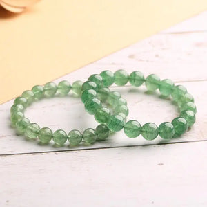 Green Strawberry Crystal Bracelet Natural Ice Variety Single Ring Jewelry