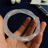 Ice Chalcedony Twist Shape Bracelet for Women