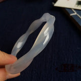 Ice Chalcedony Twist Shape Bracelet for Women