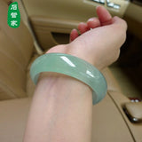 Natural Green Jadeite Jade Bangle Bracelet for Women