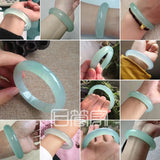Natural Green Jadeite Jade Bangle Bracelet for Women