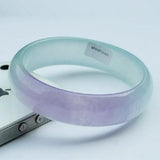 Natural Jadeite Violet Jade Bangle Bracelet for Women