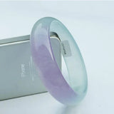 Natural Jadeite Violet Jade Bangle Bracelet for Women