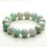 Jade Emerald 13mm Bead Bracelet Charm Bangle Luck Amulet Jewelry