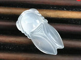 Natural Jade Agate Pith Pendant Ice Cicada Jade Pith Agate Pendant
