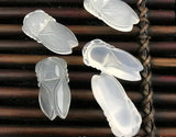 Natural Jade Agate Pith Pendant Ice Cicada Jade Pith Agate Pendant