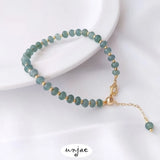 Natural Jade Beads Bucket Abacus Loose DIY Bracelet Material