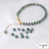 Natural Jade Beads Bucket Abacus Loose DIY Bracelet Material